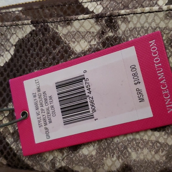 Vince Camuto Snakeprint Marley Zip Around Wallet - Picture 8 of 8